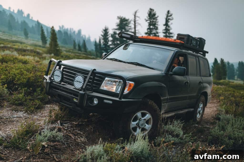 BFGoodrich KO2 all-terrain tires mounted on an overland vehicle