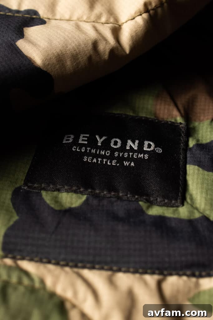 Clutch K3 Material View Beyond Clothing Clutch K3 Jacket showcasing its materials
