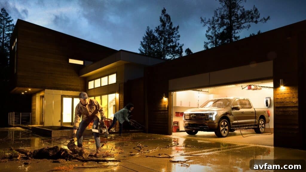Another perspective of the F-150 Lightning's interior, emphasizing passenger comfort.