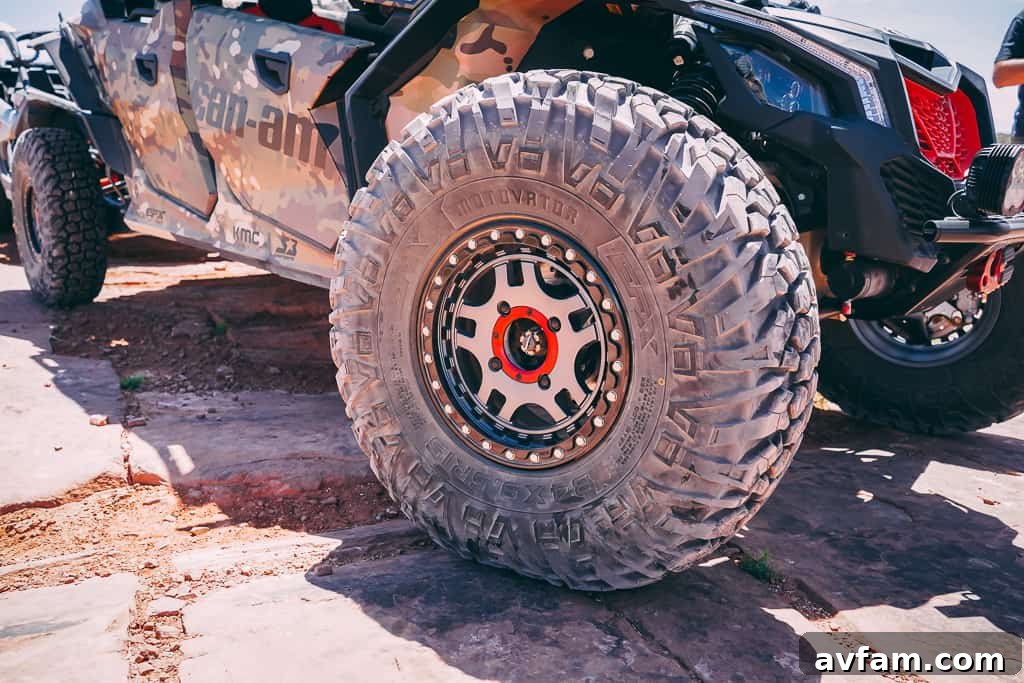 tav custom built can-am maverick x3 trailing