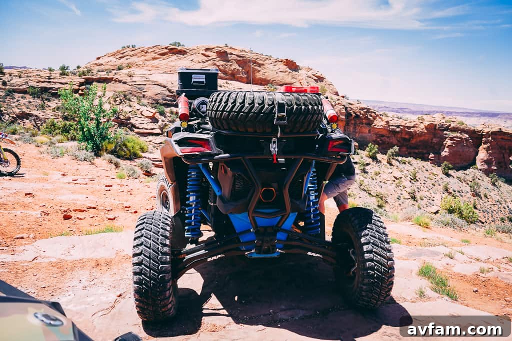 can-am maverick x3 in desert landscape