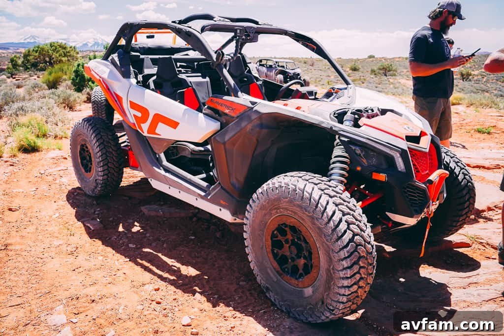 can-am maverick x3 front wheel detail