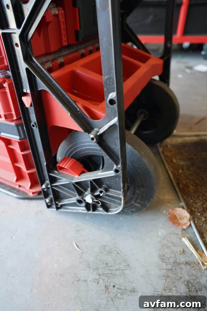 Full view of the Milwaukee Packout Utility Cart