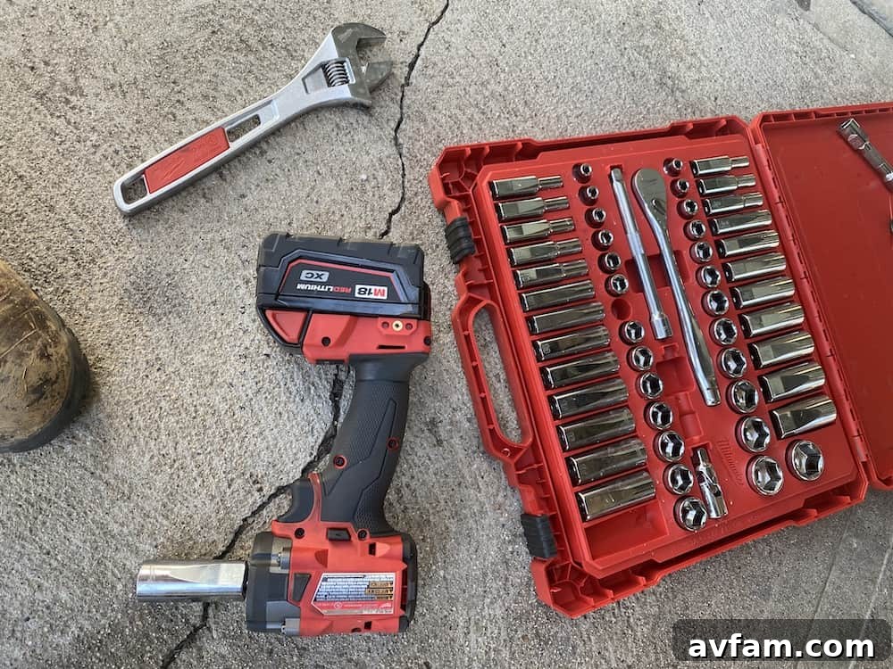 Milwaukee M18 Fuel 3/8 inch impact wrench with battery