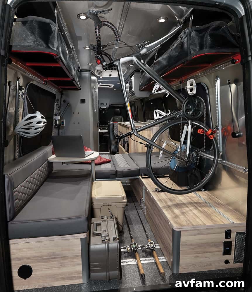 Airstream Interstate 24X floor plan.