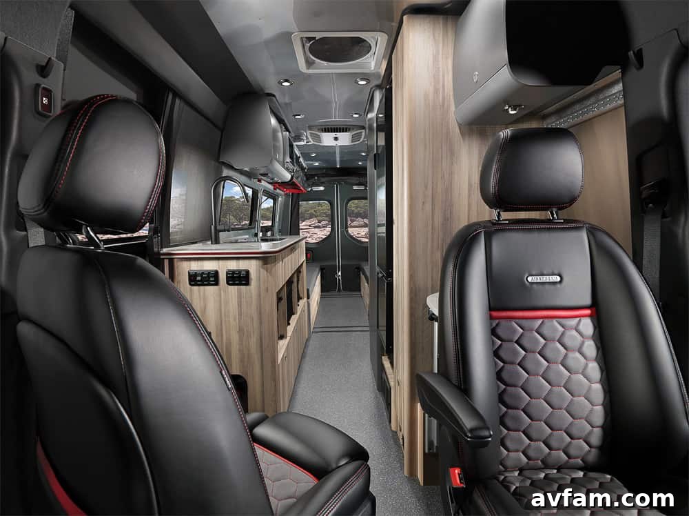 Airstream Interstate 24X full interior layout diagram.