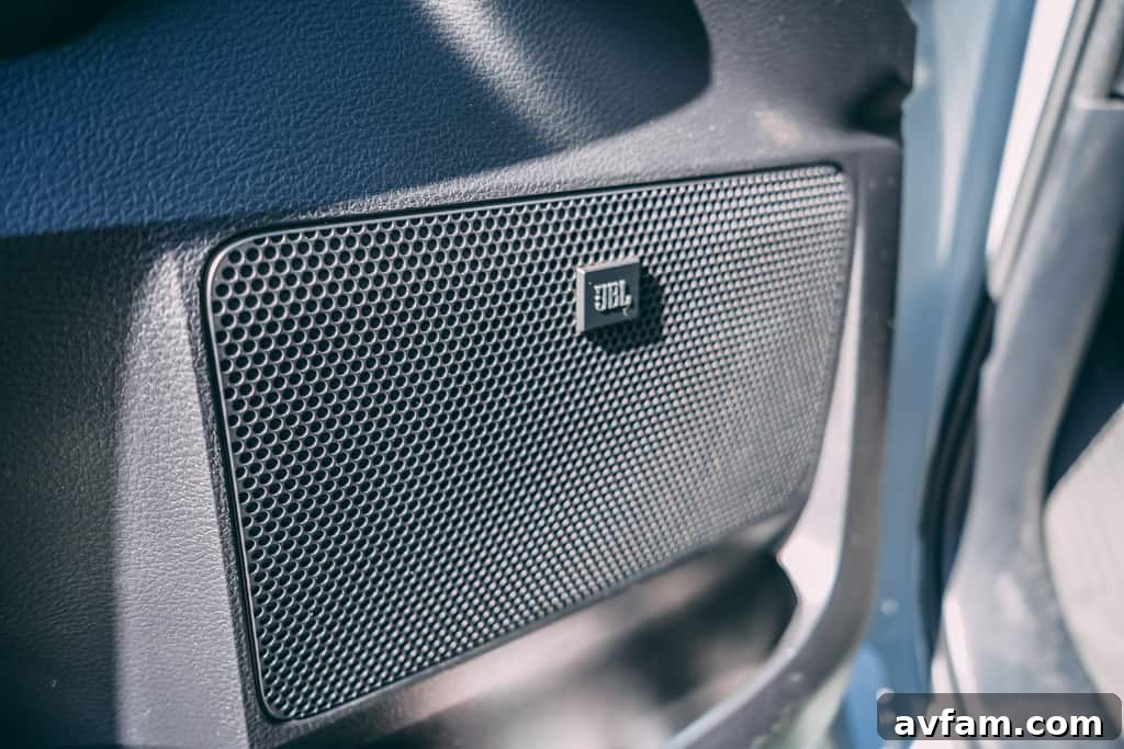 Close-up of the TRD shift knob in the 2021 Tundra