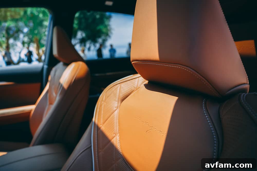 Infiniti QX60 quilted leather seats