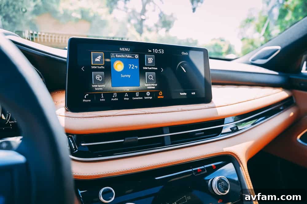 Infiniti QX60 digital cockpit