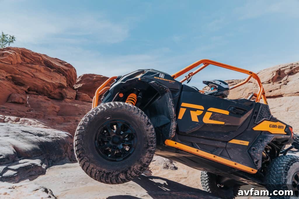 Moab Vista from Maverick X3 Panoramic view of the Moab landscape from the perspective of the Can-Am Maverick X3.