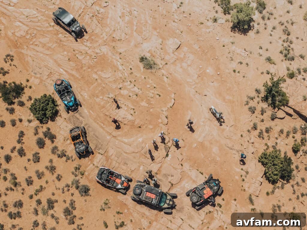 Maverick X3 on Moab Ridge Can-Am Maverick X3 on a ridge overlooking the vast Moab landscape.