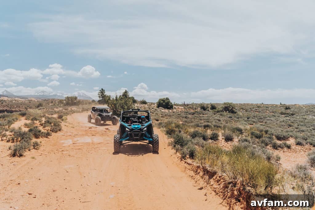 Maverick X3 Framed by Rocks The custom Can-Am Maverick X3 framed by the unique rock formations of Moab.