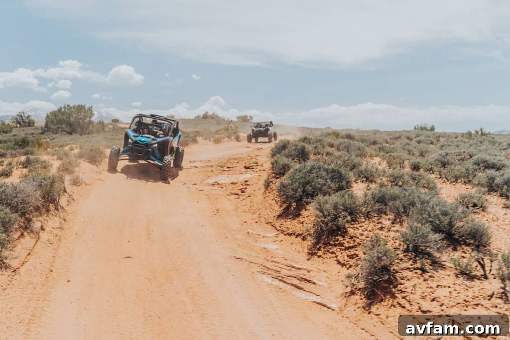 Maverick X3 Roll Cage and Gear Can-Am Maverick X3 with its robust roll cage and expedition gear.