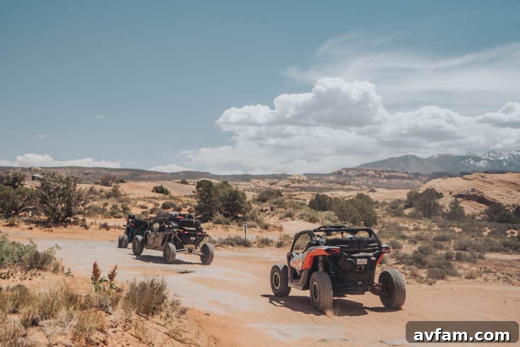 Maverick X3 Desert Vista with Sky Can-Am Maverick X3 against a backdrop of sweeping desert vistas and cloudy skies.