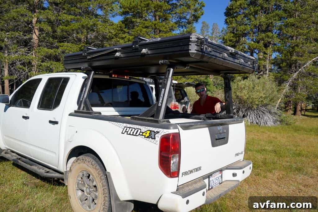 Yakima Overhaul HD System from a rear perspective, showcasing its sturdy build