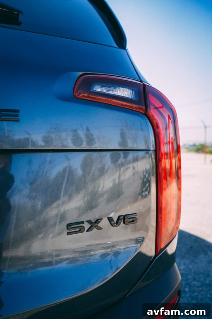 Kia Telluride badging on rear