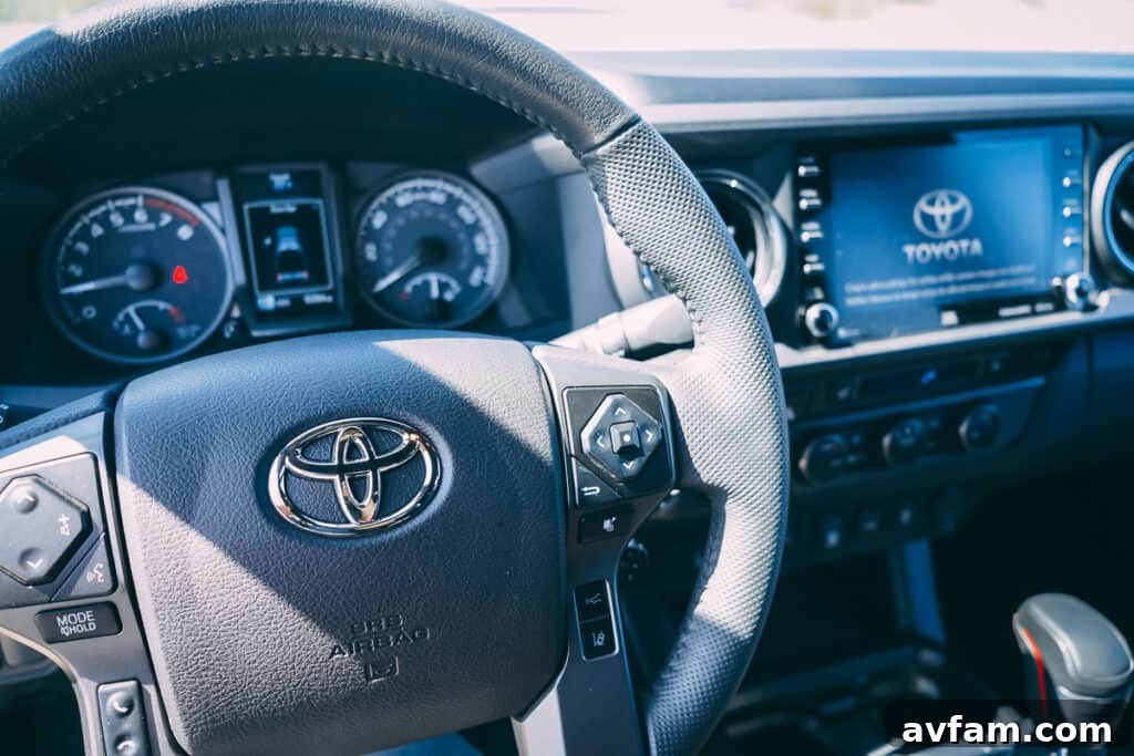 Another perspective of the 2021 Tacoma TRD Pro's rear passenger cabin