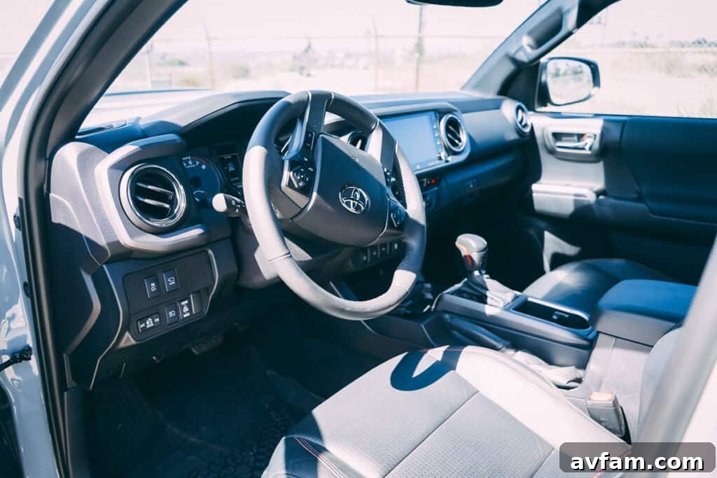 The 2021 Tacoma TRD Pro's premium audio system with JBL branding