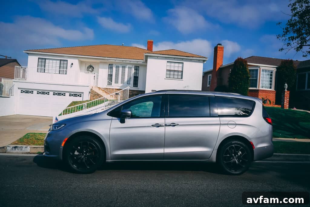 Underbody shot of the Pacifica, showing its durable chassis and suspension components.