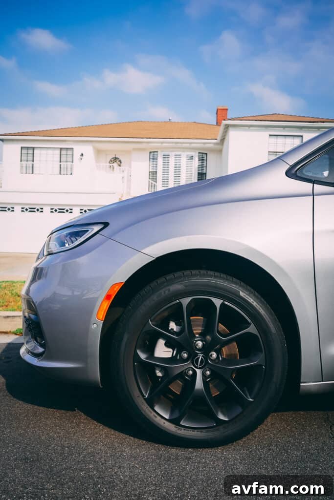 The spaciousness and comfortable access of the Pacifica's rear entrance.