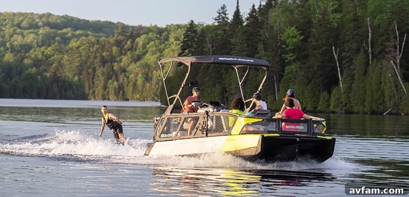 Sea-Doo Switch docked on water