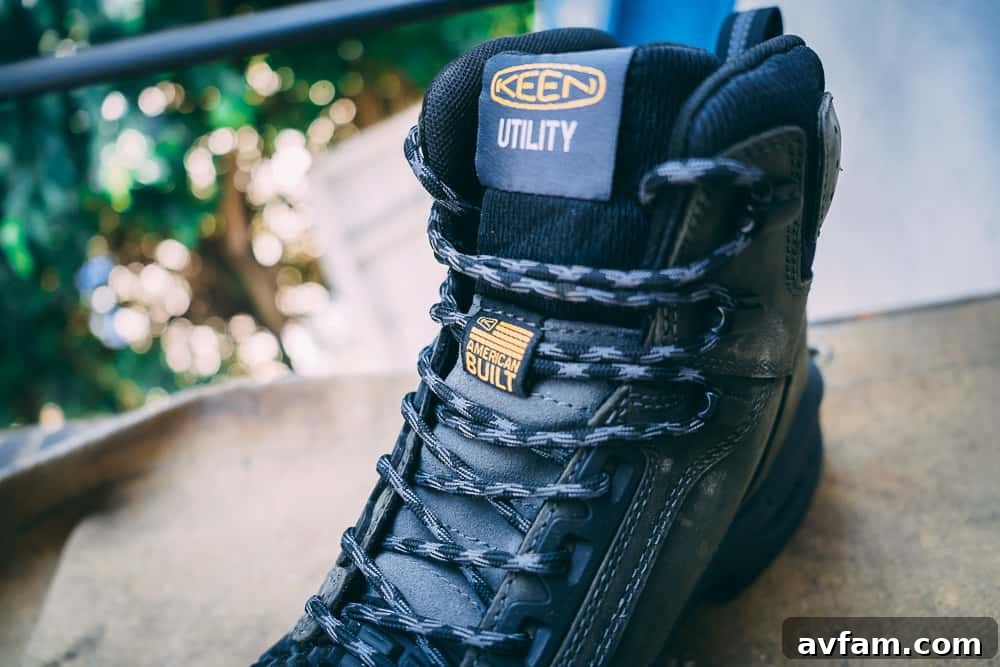 Keen Utility Troy Boot Tongue Logo