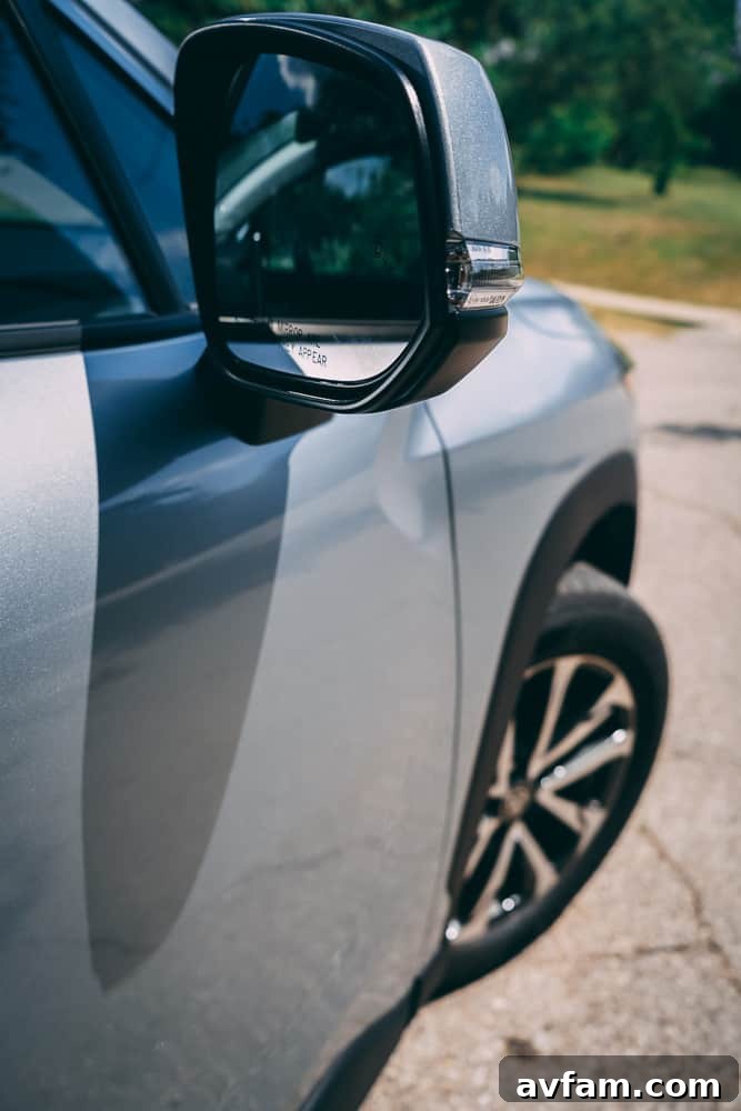 Rear cargo area with the liftgate open, showing full capacity.