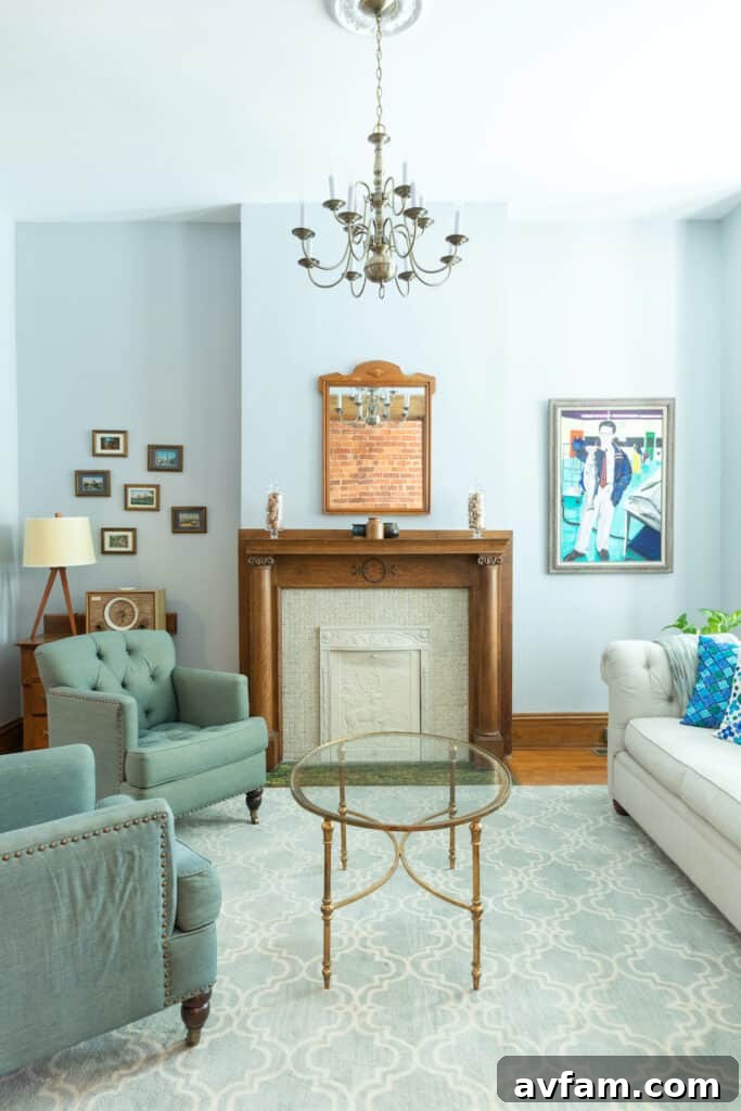 Richmond Restoration: A Historic House Reborn 20 After renovation: Elegant first-floor hallway with vintage globe light fixture from Jefferson Hotel