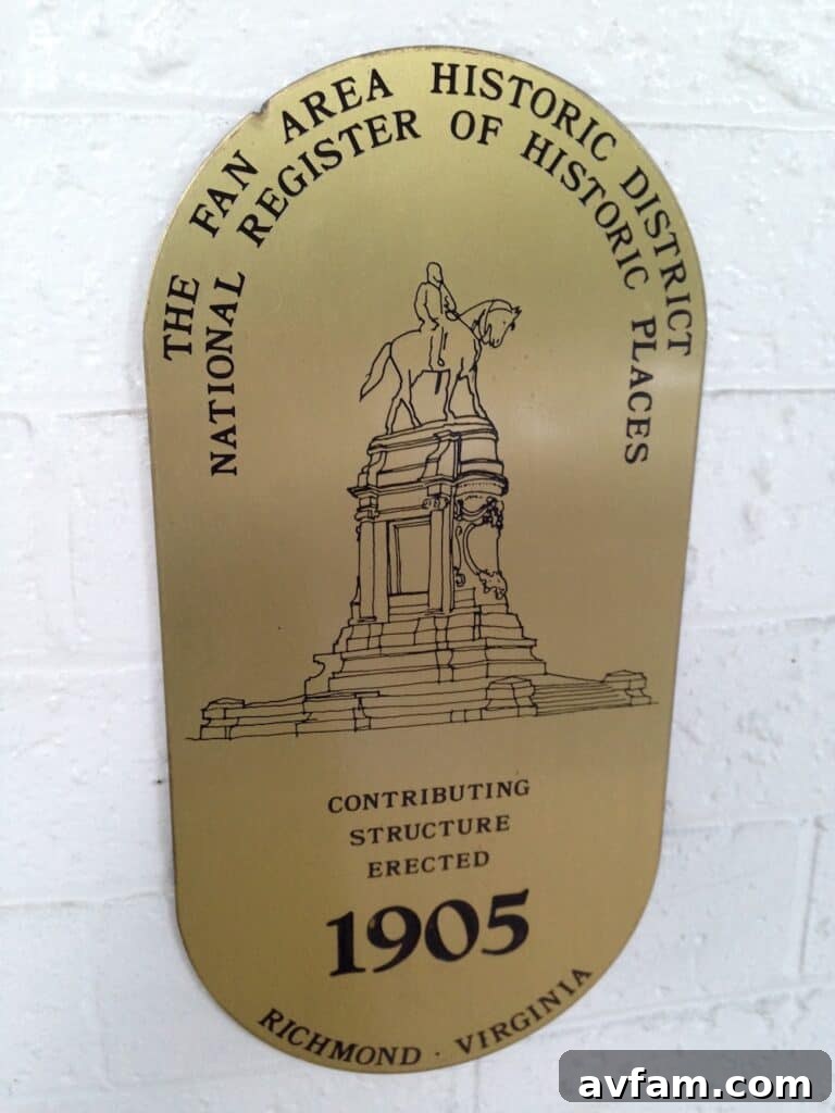 Richmond Restoration: A Historic House Reborn 4 Original Robert E. Lee Confederate plaque on a historic Richmond VA home in the Fan District