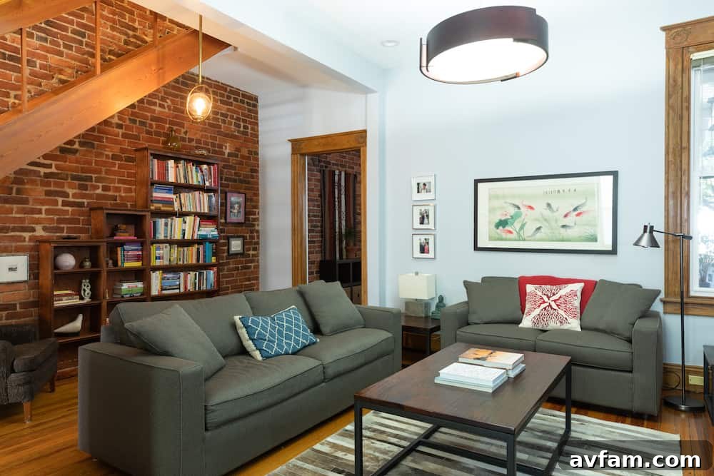 Richmond Restoration: A Historic House Reborn 35 Another perspective of the renovated living area, emphasizing open space and light