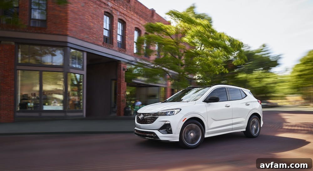 Encore GX in motion Buick Encore GX on the road