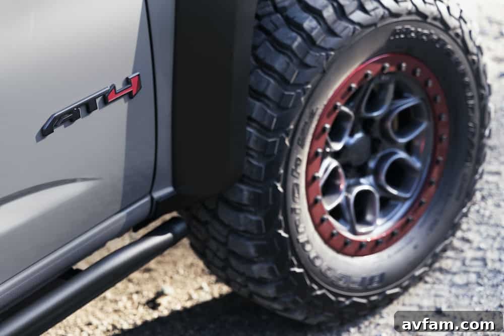 Overhead view of the GMC Canyon AT4 Overland Concept's roof tent