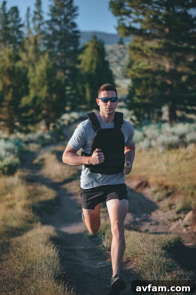 5.11 TacTec Plate Carrier: Tactical Training Gear Person wearing a 5.11 TacTec Plate Carrier during an outdoor workout