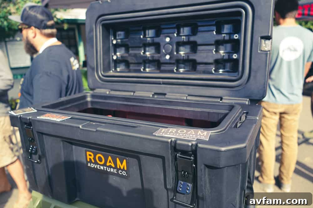 Roam Adventure Cargo Boxes Roam Adventure Co. rugged cargo boxes mounted on a roof rack