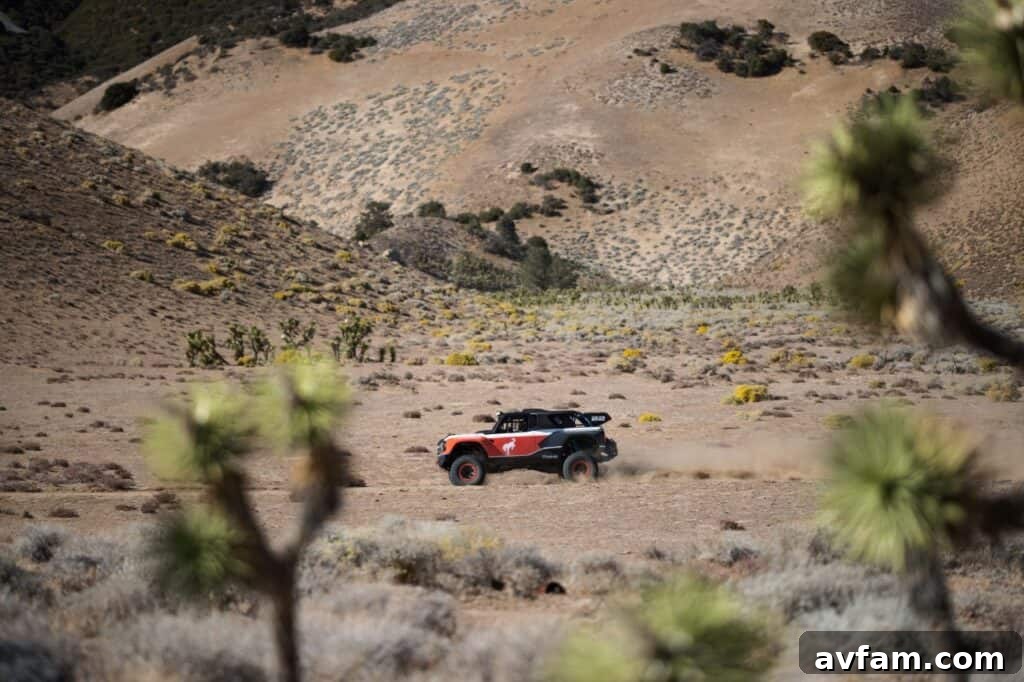 Ford Bronco DR: Conquer Baja Dreams 14 Front suspension system of the Bronco DR with Multimatic DSSV dampers
