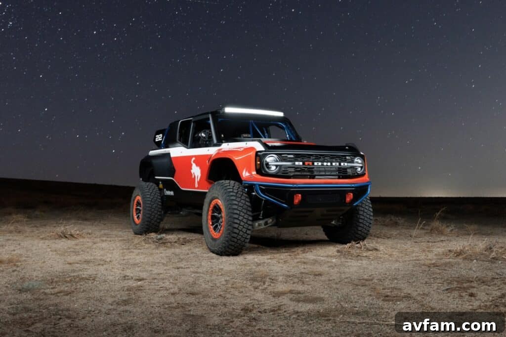 Ford Bronco DR: Conquer Baja Dreams 9 Detailed view of the Bronco DR's robust wheel and tire setup