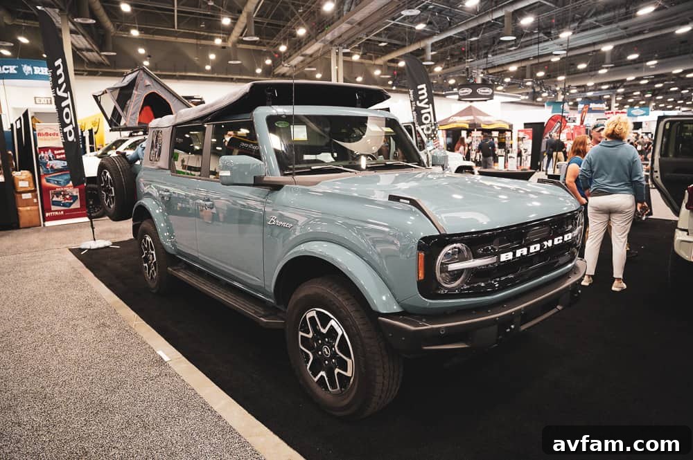 Custom Ford Bronco at SEMA Overland-ready Ford Bronco build with extensive accessories at SEMA