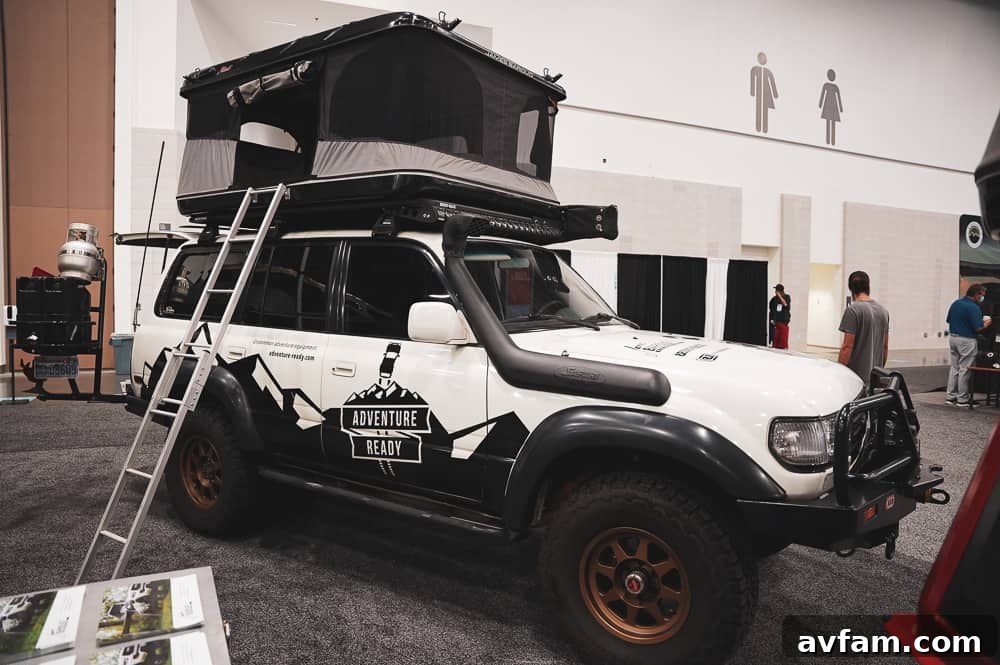Another view of a custom Ford Bronco, emphasizing its robust stance and off-road readiness.