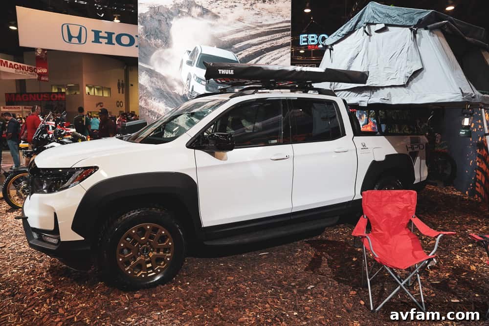 An innovative display of exterior vehicle lighting, showcasing various LED patterns and intensities for custom builds.