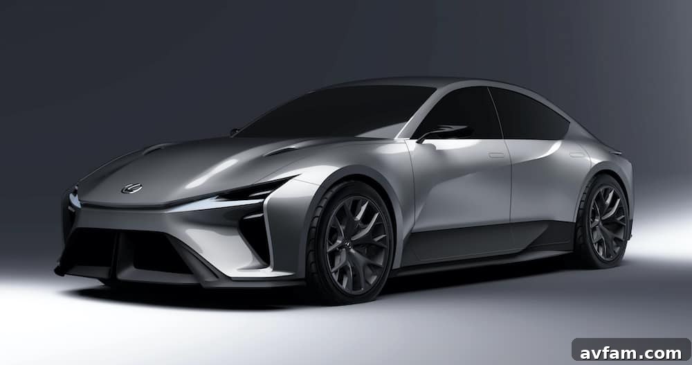 Lineup of various Toyota BEV concepts from different angles