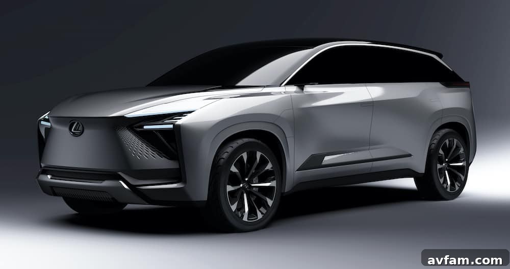 Toyota's electric car concepts on display, highlighting design diversity