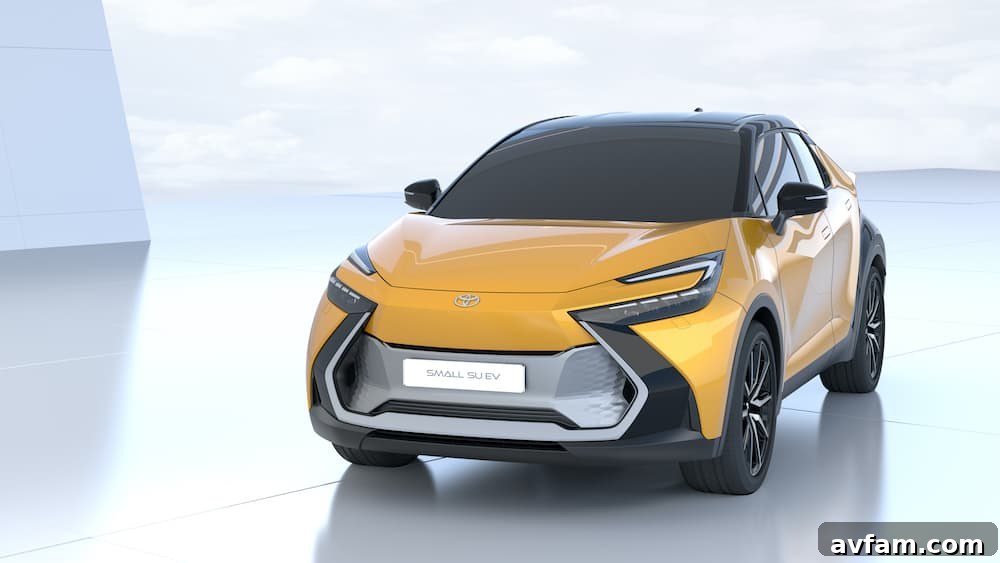 Toyota's electric sedan and SUV concepts side by side