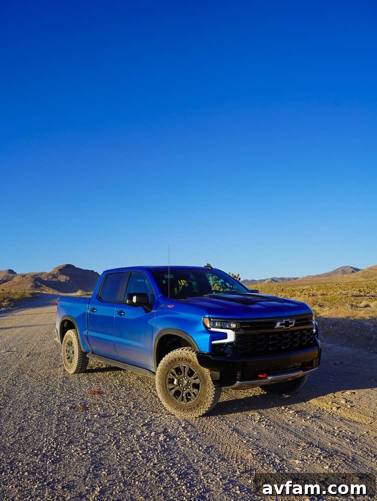 Detailed shot of ZR2 wheel and tire