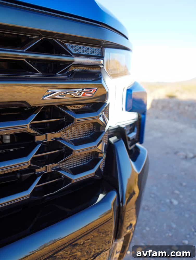 Rear view of the ZR2 with the tailgate down