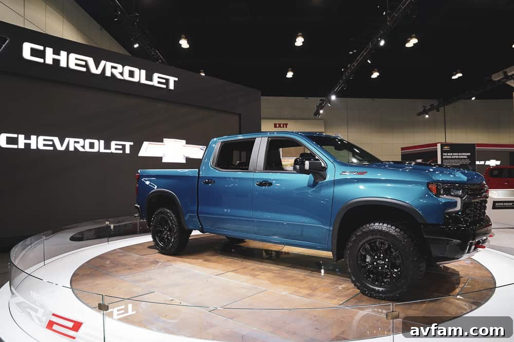 Chevy Silverado ZR2 rear three-quarter view, LA Auto Show