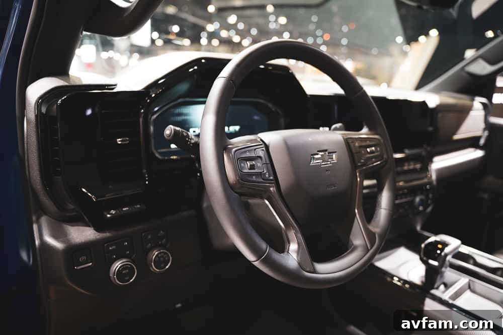 Chevy Silverado ZR2 side mirror and door details, LA Auto Show