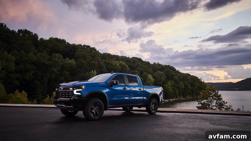 2022 Chevy Silverado 1500 ZR2 parked outdoors