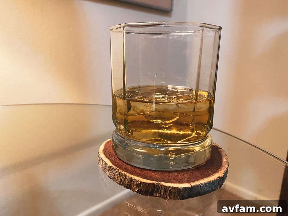 Finished wood coasters on a table