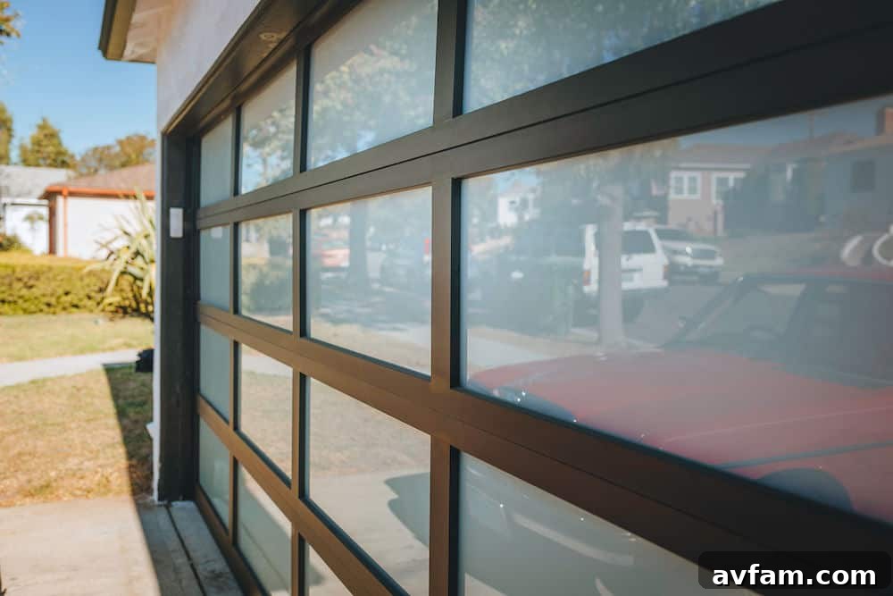 Clopay Avante garage door with warranty details