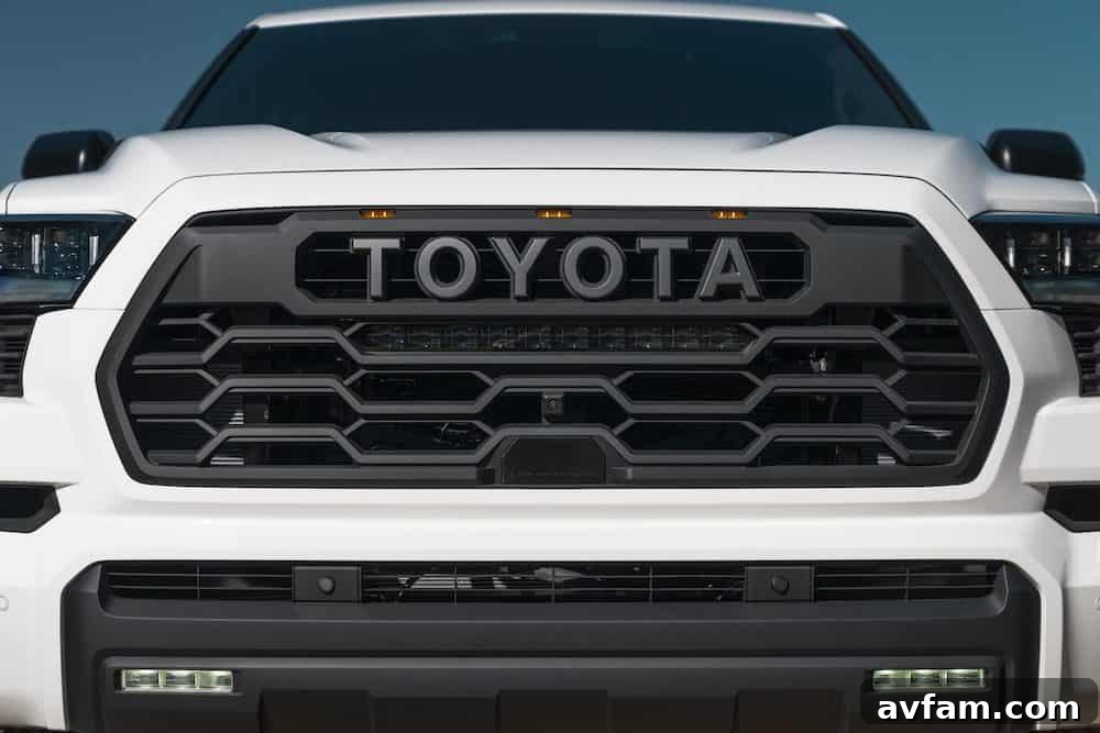 Rear three-quarter view of the 2023 Toyota Sequoia, highlighting its large proportions and modern taillights.